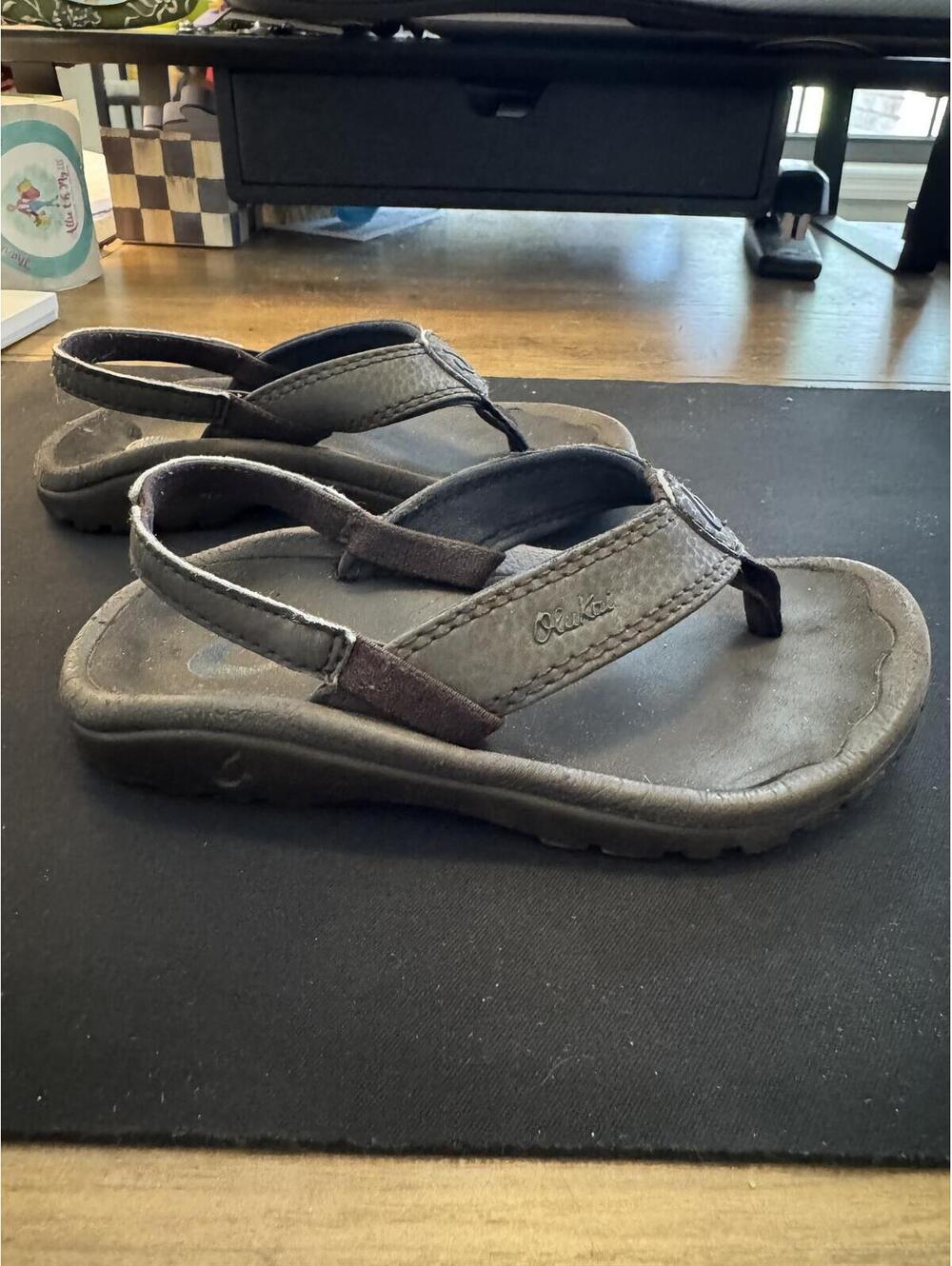OluKai Brown Adjustable Sport Sandals